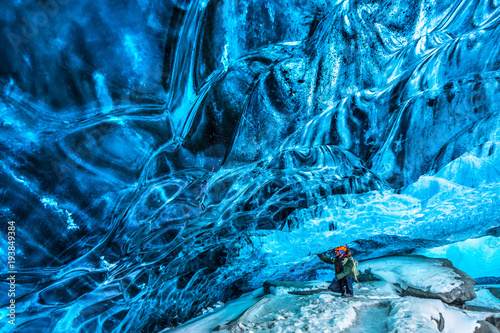Tela Traveler in the ice cave