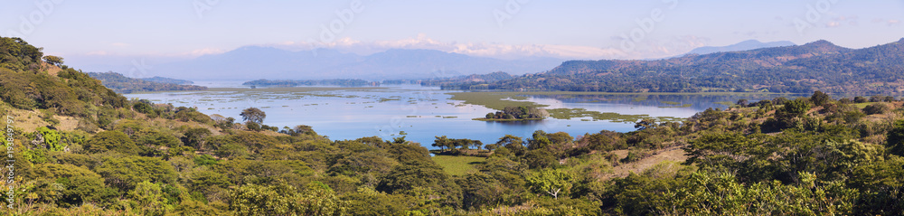 Lake Suchitlan seen from Suchitoto