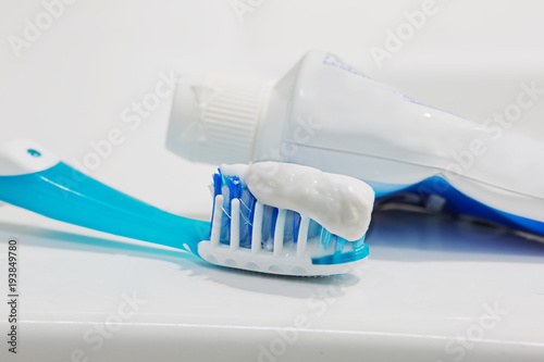 Toothbrush with paste