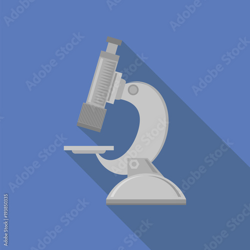 Professional Medical Microscope for Research. Scientific Laboratory Equipment Icon