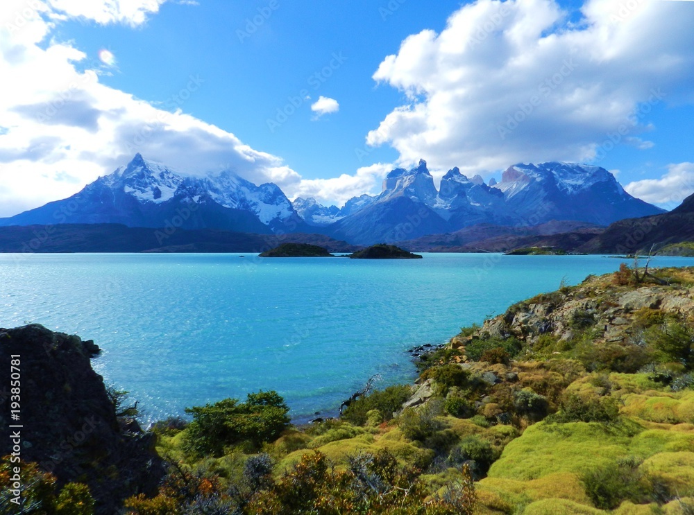 National Park Torres del Paine, south, Lake Pehoe