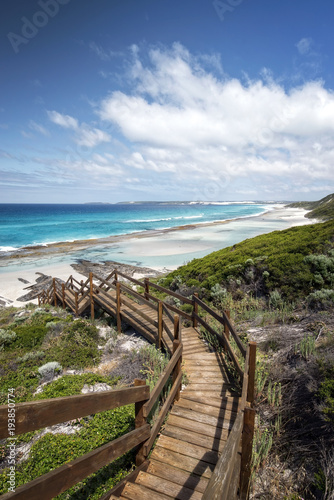 Wallpaper Mural Western Australia – rough costline with stairway to the beach Torontodigital.ca