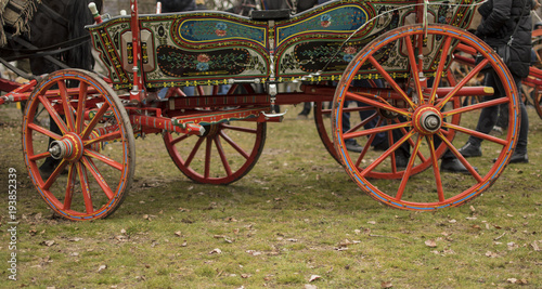 Decorated cart for St. Theodore's day