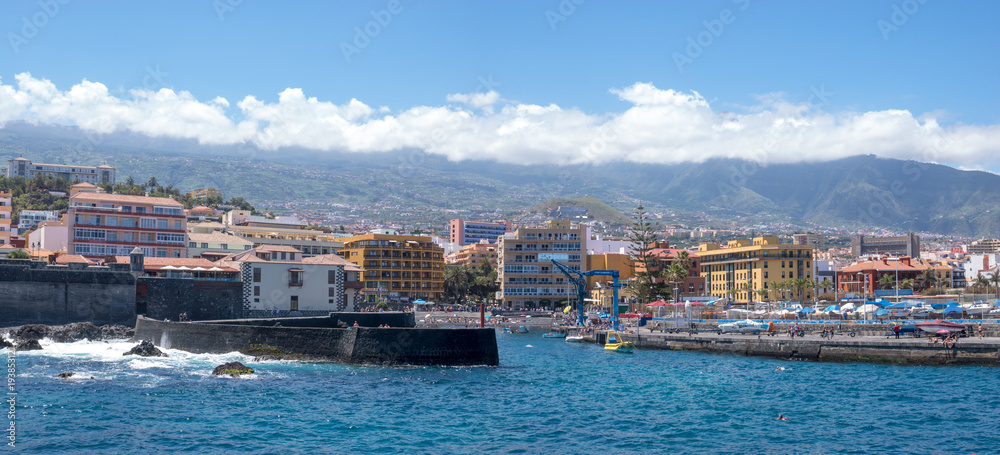 Waterfront in Puerto de la Cruz, Tenerife