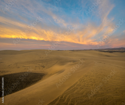 Desert in Gran Canaria  dunas de maspalomas