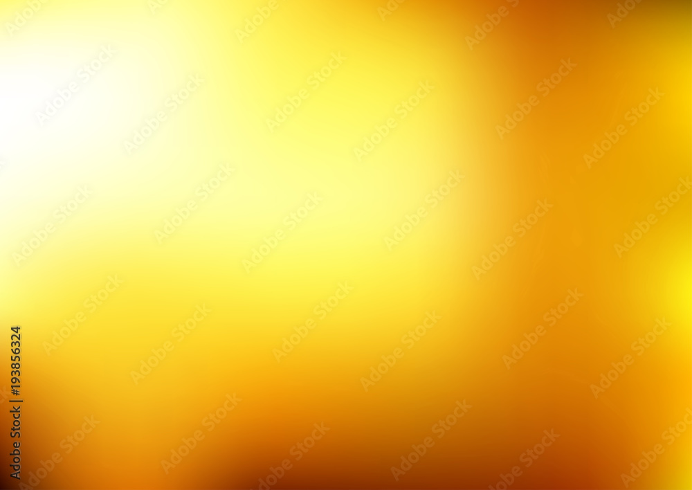 Yellow and orange blurred vector bright background