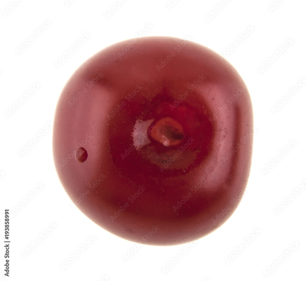 red cherry isolated on white background red cherry isolated on white background
