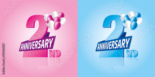 Second Anniversary with balloons