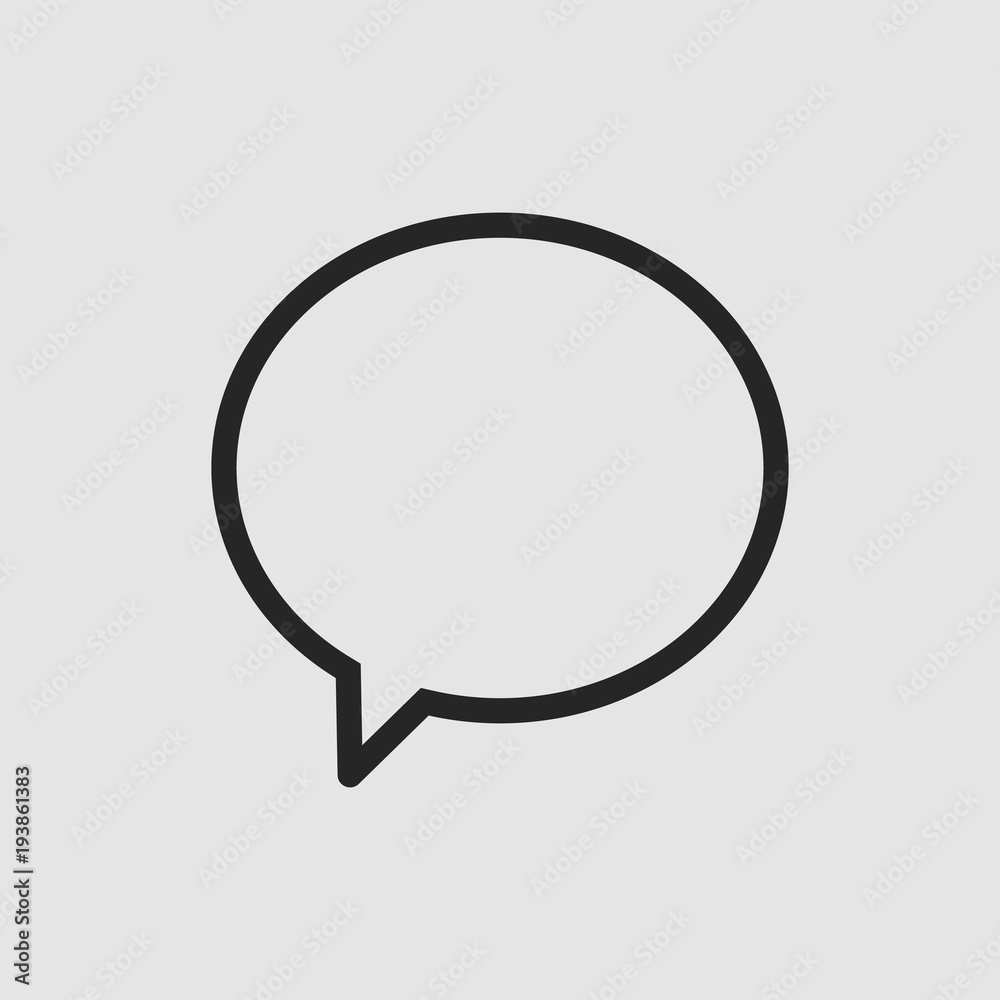 Bubble chat icon. Bubble chat vector isolated. Flat vector illustration in black. EPS Bubble chat icon. Bubble chat vector isolated. Flat vector illustration in black. EPS