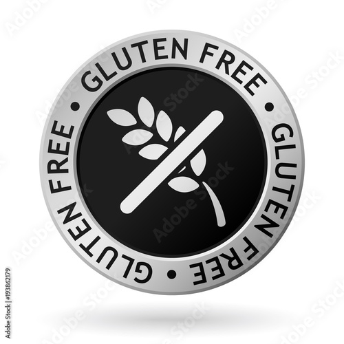 vector gluten free silver medal