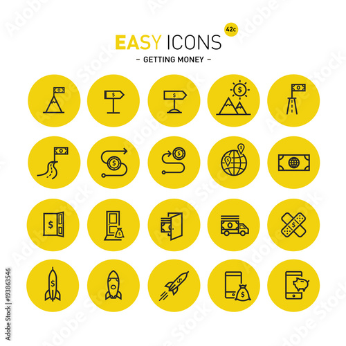 Easy icons 42c Gettng money