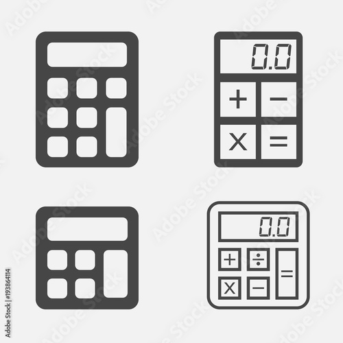 Calculator icon isolated.