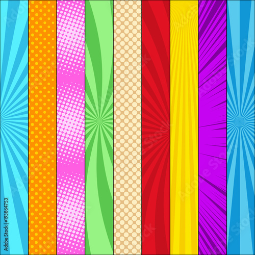 Free Download Comic book bright vertical templates set - GFXLoad