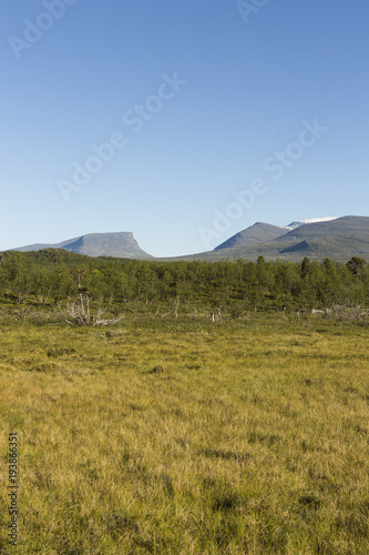 View over Lapporten in Lapland.