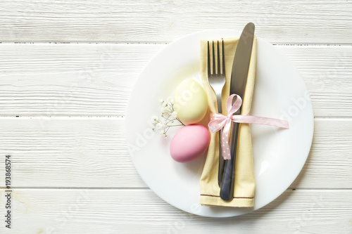 Photography Easter laying table appointments, table setting options