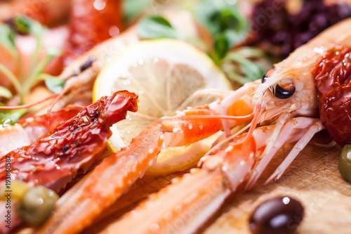 salad with langoustine