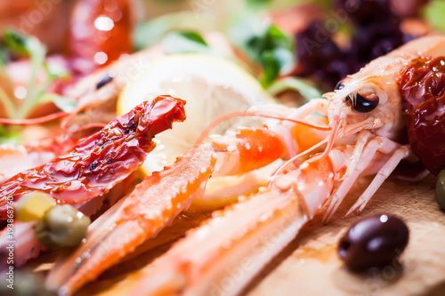 salad with langoustine