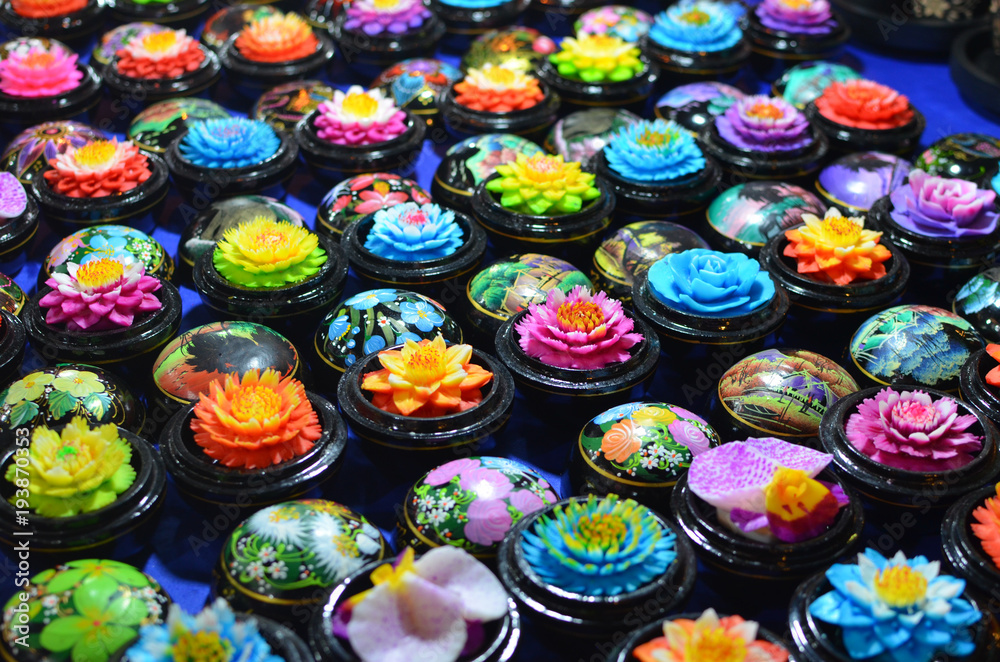 handmade soap thailand flowers - obrazy, fototapety, plakaty 