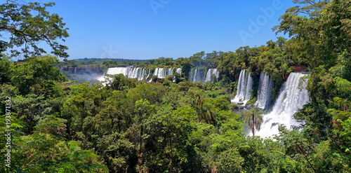 Iguaz   National Park panorama Argentina