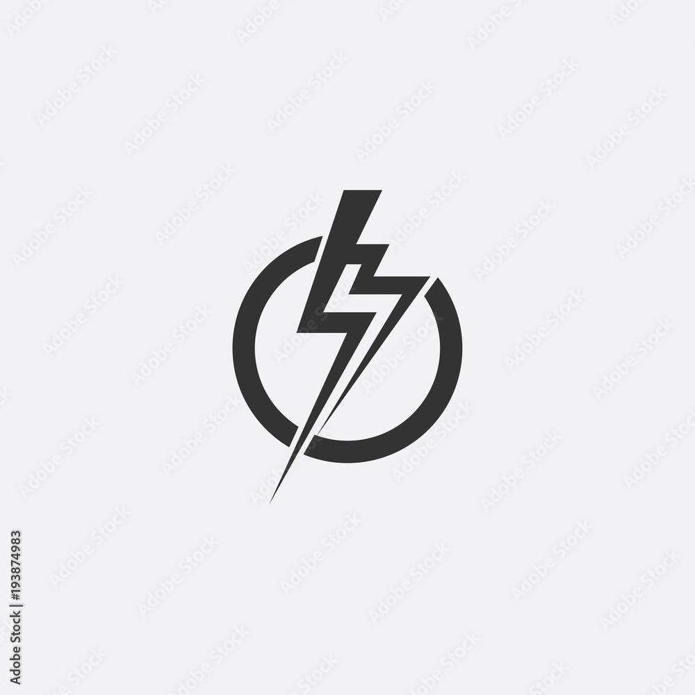 Lightning, electric power vector design element. Energy and thunder electricity symbol concept. Light bolt sign. Flash vector emblem template. Power fast speed logotype, logo Lightning, electric power vector design element. Energy and thunder electricity symbol concept. Light bolt sign. Flash vector emblem template. Power fast speed logotype, logo