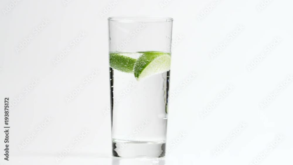 Lim in drinking glass Lim in drinking glass