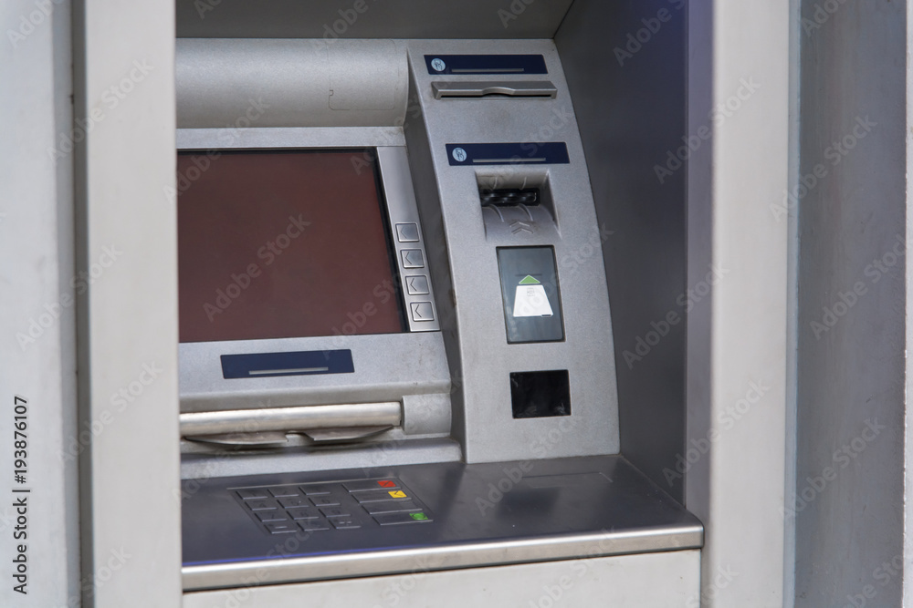 Automatic teller machine, ATM or cash dispenser Automatic teller machine, ATM or cash dispenser