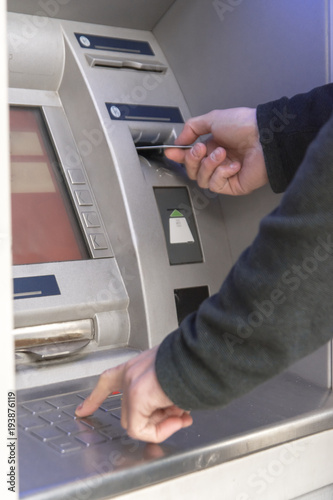 Money withdrawal from an ATM