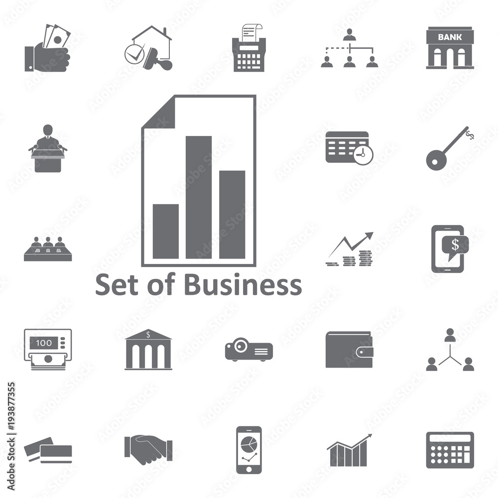 chart document icon. Simple element illustration. Business icons universal for web and mobile