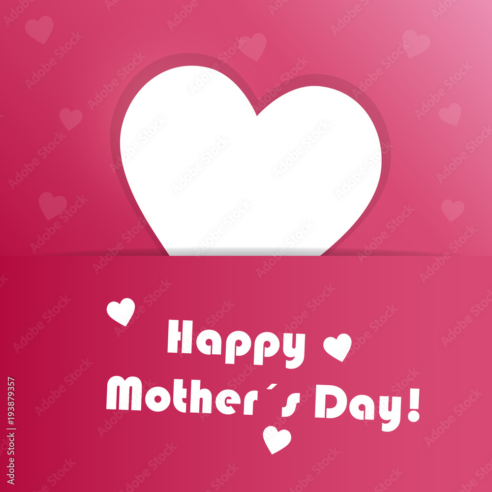 Frohe Muttertag Karte - Happy Mothers Day - Vektor Banner