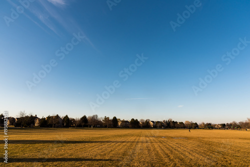Blue Sky and Empty Field