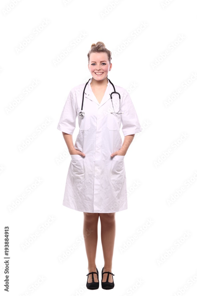 Full body healthcare woman