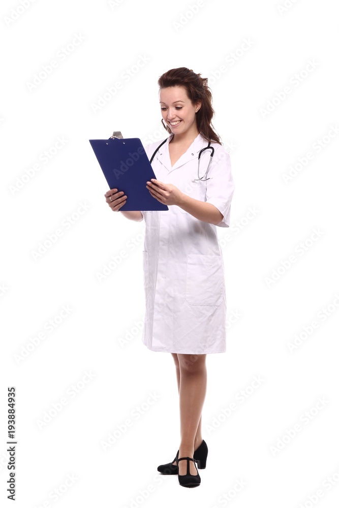 Full body healthcare woman