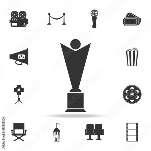 cinematographic cup icon. Set of cinema  element icons. Premium quality graphic design. Signs and symbols collection icon for websites, web design, mobile app