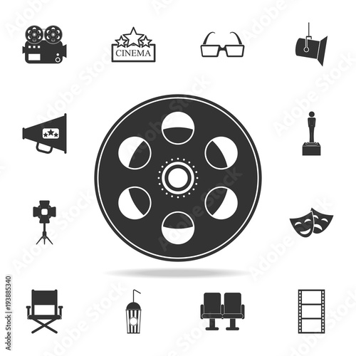 cinematographic tape icon. Set of cinema  element icons. Premium quality graphic design. Signs and symbols collection icon for websites, web design, mobile app