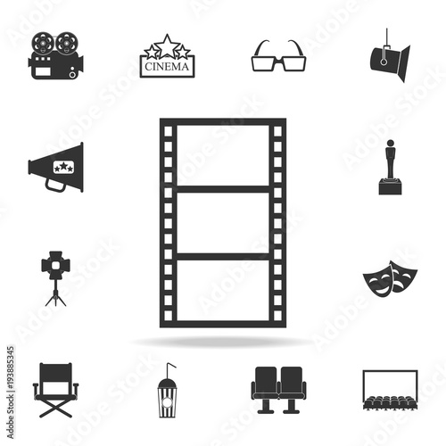 cinematographic tape icon. Set of cinema  element icons. Premium quality graphic design. Signs and symbols collection icon for websites, web design, mobile app