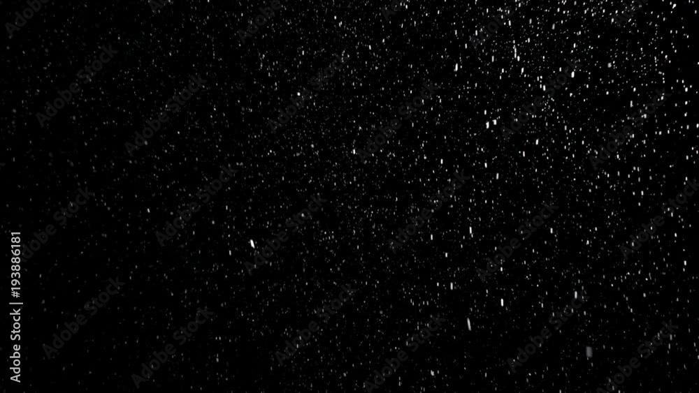 Snow falling in dark Snow falling in dark