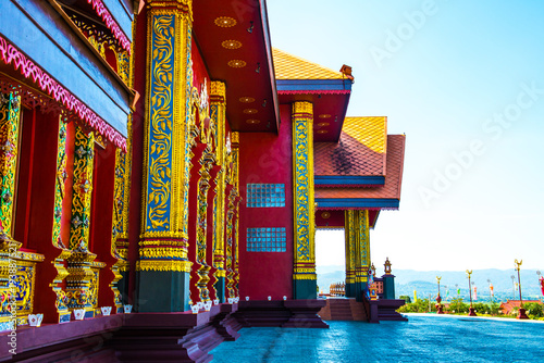 Beautiful Thai style church in Prayodkhunpol Wiang Kalong temple photo