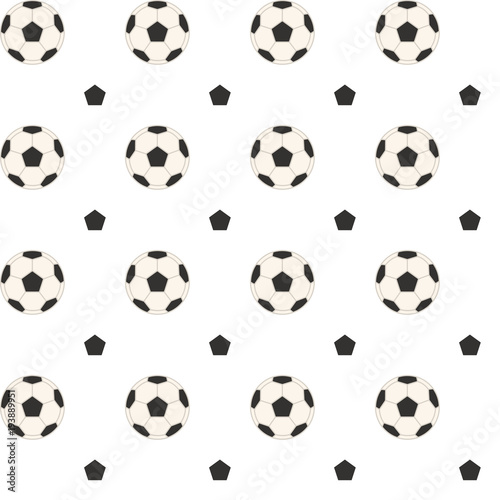 Seamless football pattern vector design
