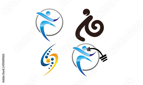 Fitness Icon Template Set