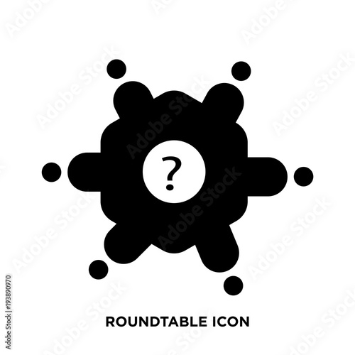 roundtable icon vector