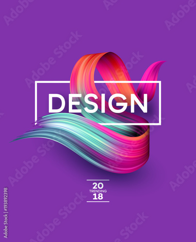 Bright Color Paint Stains for Modern Poster. Tranding design. Vector illustration