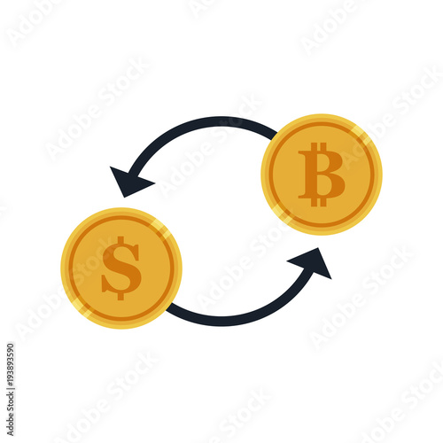 Cryptocurrency and bitcoin modern business concept