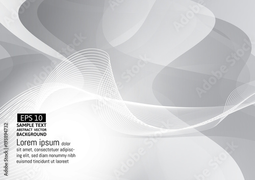 Abstract gray and white geometric modern design background, Vector illustration eps10