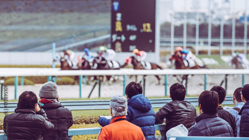 Bild auf Leinwand 競馬イメージ