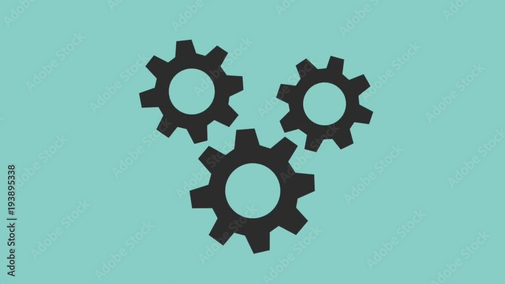 gears spinning icons animation design gears spinning icons animation design
