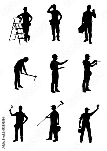 Handyman Silhouettes