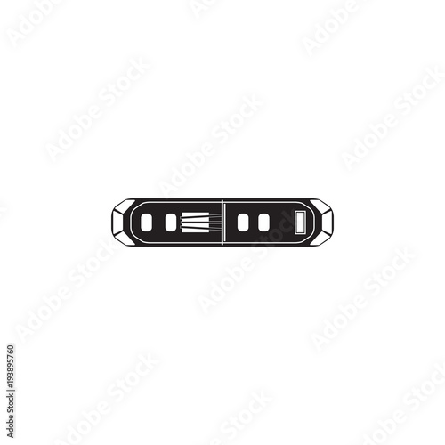 tram icon. Element of transport view from above icon. One of the collections icon for website design and development, app development mobile concept. Premium icon