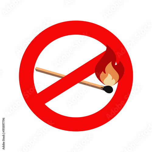 matches forbidden icon