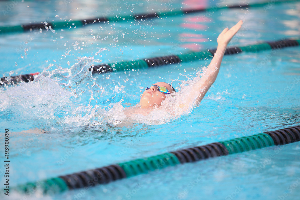 Backstroke  swimmer
