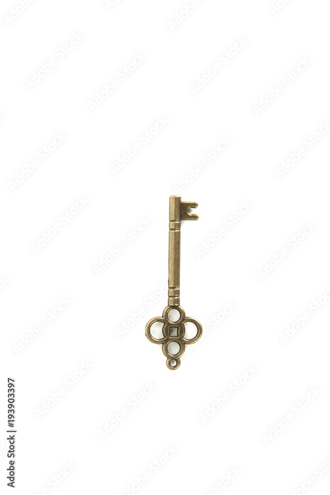 Antique key from brass Antique key from brass